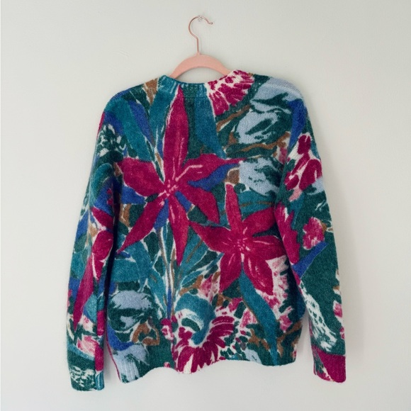 Sézane RARE Ines Sweater in Blue Floral Size S - Picture 4 of 6